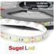 Tira LED 5 mts Flexible 72W 300 Led SMD 5050 IP20 Blanco Cálido Alta Luminosidad